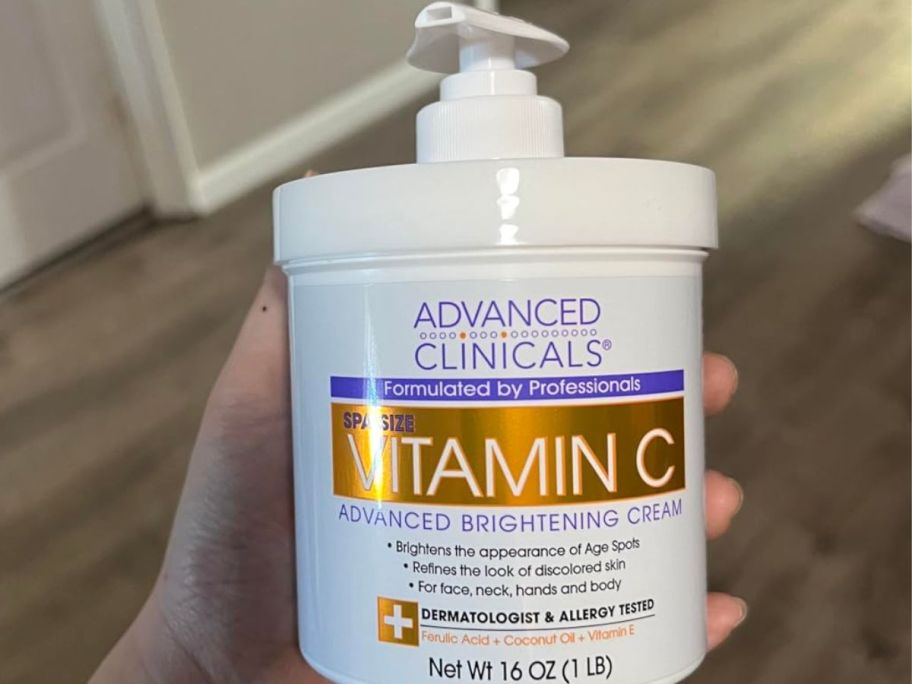 Advanced Clinicals Vitamin C Brightening Cream 16oz