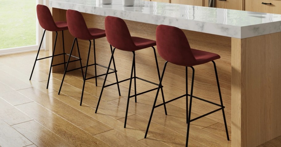 Upholstered Barstools 2-Piece Set Just $53 Shipped on Wayfair.com (Reg. $257)