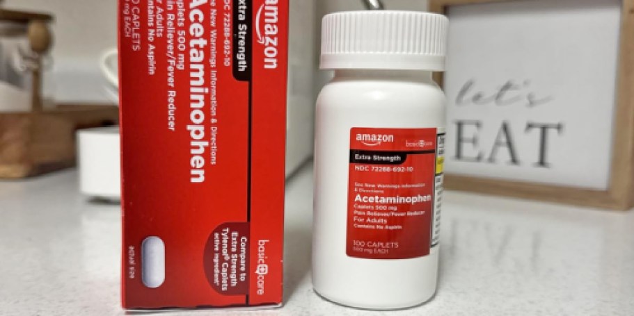 Amazon Basic Care Acetaminophen 100-Count Only $1.53 Shipped
