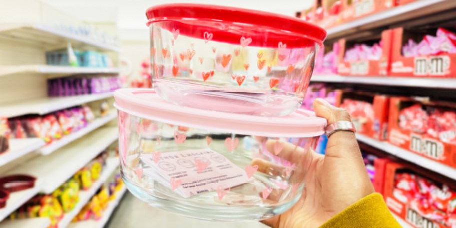 NEW Anchor Hocking Valentine’s Day Glass Food Containers from $5.99 on Target.com