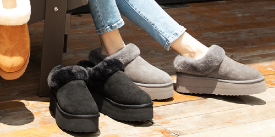 Platform Slippers Only $19.99 Shipped on Amazon (Similar to UGGs, But Way Less!)