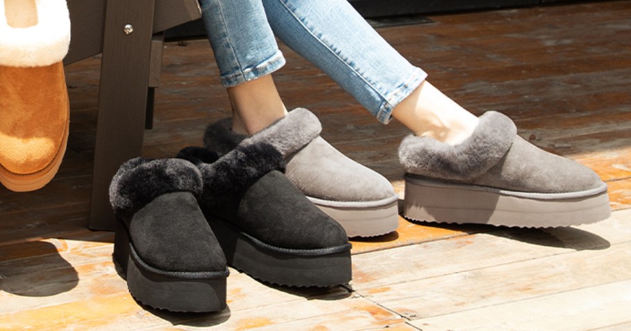 Platform Slippers Only $19.99 Shipped on Amazon (Similar to UGGs, But Way Less!)