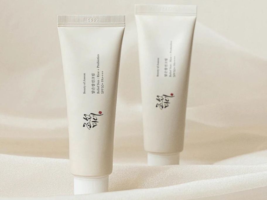 2 tubes of Beauty of Joseon Relief Sun: Rice + Probiotics w/ SPF 50+ 50ml Tube