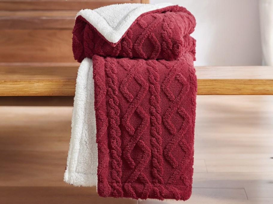 Bedsure Sherpa Throw Blanket 