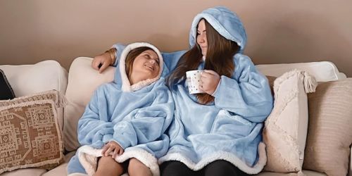 Wearable Blanket Hoodie from $19 on Amazon!