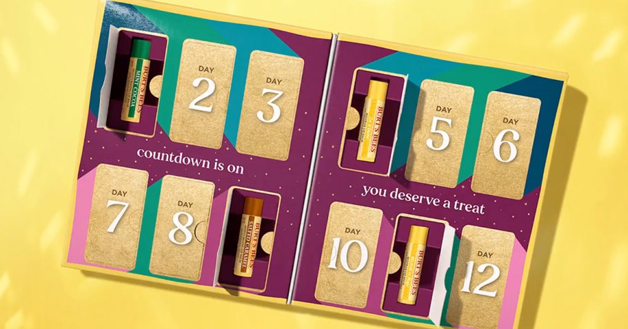 Burt’s Bees Advent Calendar Only $18 Shipped for Amazon Prime Members (Includes 12 Lip Balms)