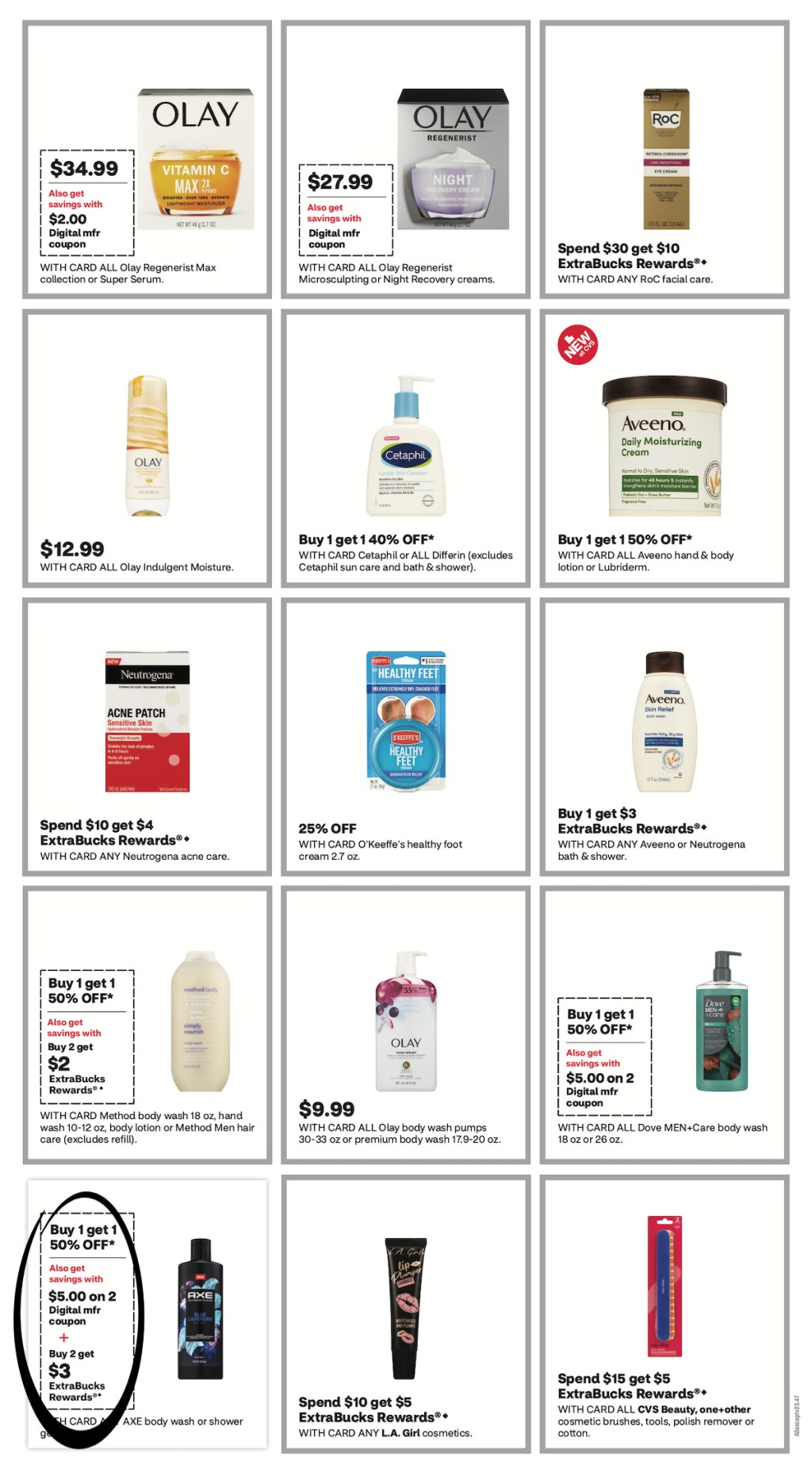 page from CVS ad