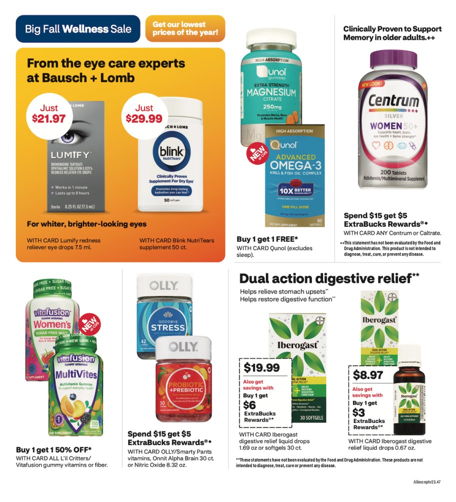 page from CVS ad