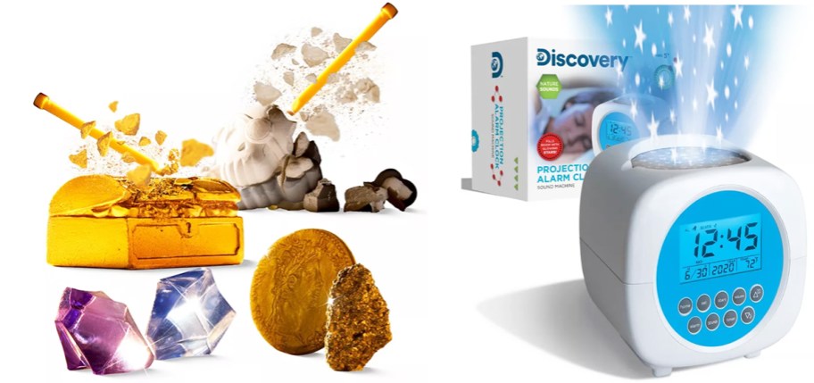 excavation kit and alarm clock