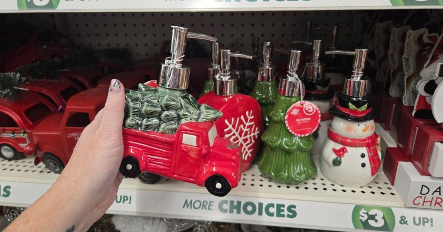 Dollar Tree Christmas Hand Soap Dispensers