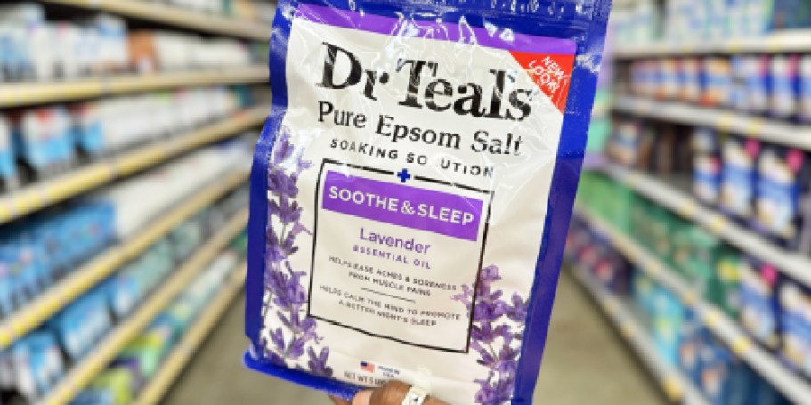 Dr Teal’s Epsom Salt 3-Pound Bag Only $4 Shipped on Amazon