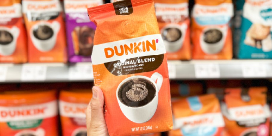 Dunkin’ Ground Coffee 12oz Bags Just $3.49 Shipped on Amazon (Regularly $8)