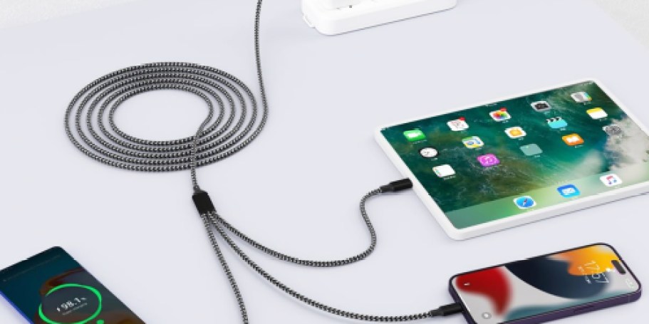 Charging Cables 2-Pack Just $5.39 on Amazon (Charge 3 Devices w/ ONE Cable!)