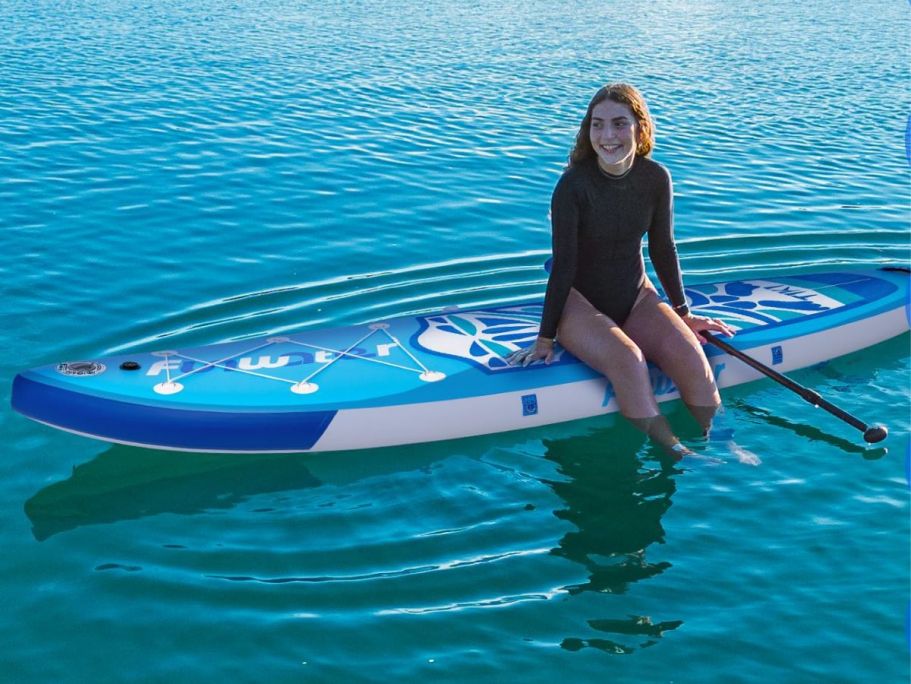 Inflatable Paddle Board + Accessories Only $88.77 Shipped on Amazon (Reg. $230)