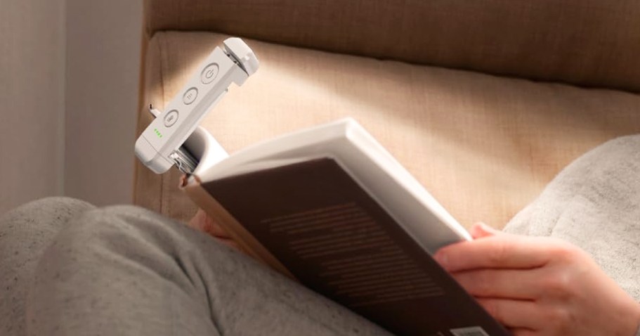 Clip-On Rechargeable Book Light Only $4.99 on Amazon (Regularly $23) – Will Sell Out!