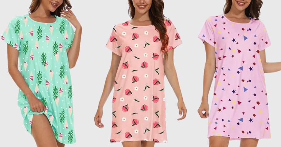 Women’s Nightshirts in Fun Prints Just $5.99 on Amazon (Reg. $15) | Super Comfy!