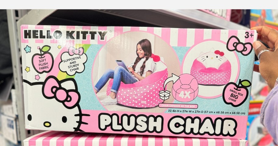 Kids Character Plush Chairs Just $36.88 Shipped on Walmart.com | Hello Kitty, Bluey, & More!