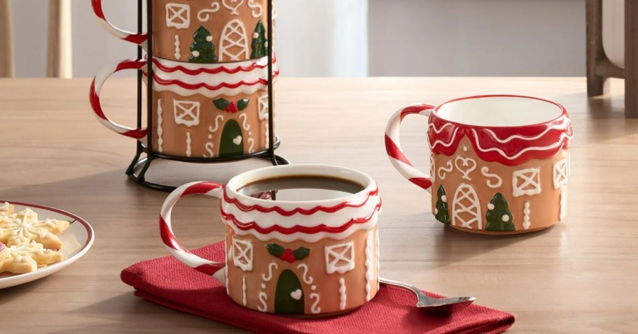 Walmart Christmas Stacking Mugs Just $9.96 – So Many Fun Options!