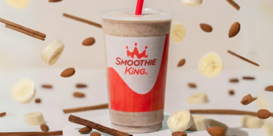 FREE Smoothie King Cinnamon Banana Smoothie – No Purchase Needed!