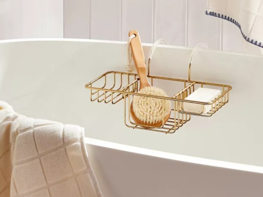 Hearth & Hand w/ Magnolia Over-the-Side Wired Bathtub Caddy