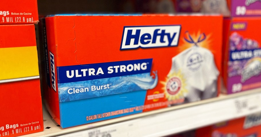 Hefty 13-Gallon Trash Bags 120-Count Only $25.74 Shipped + Free $10 Amazon Credit