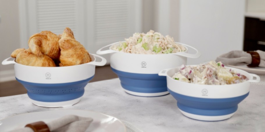 Nestable Colander & Bowls  3-Piece Set Only $11.99 Shipped (Reg. $24)