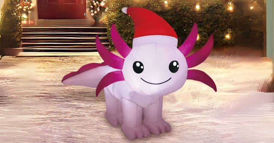 NEW Walmart Christmas Inflatables | Axolotl Inflatable Only $16.88 + More!