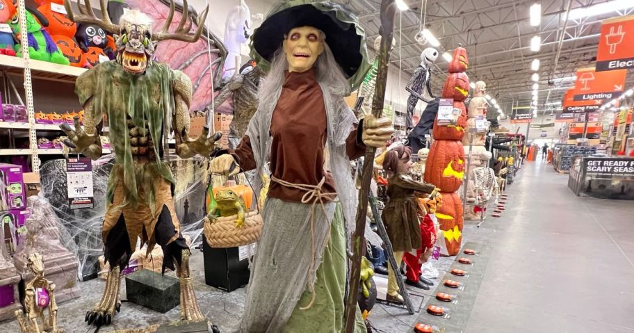 Home Depot Swamp Witch Halloween Decoration 
