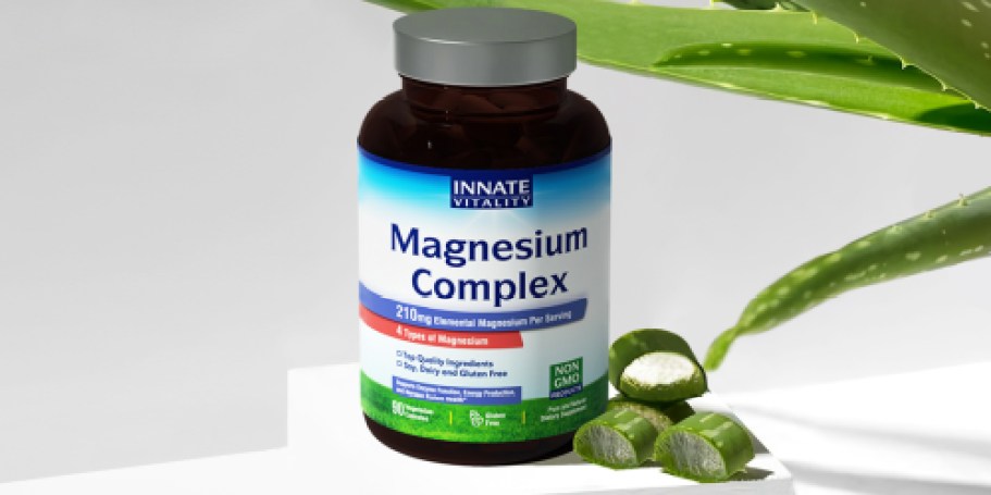 Magnesium Complex 90-Count Bottle Just $10 Shipped on Amazon | Supports Energy & Overall Health