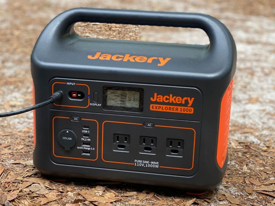 Jackery Explorer Portable Power Station on ground