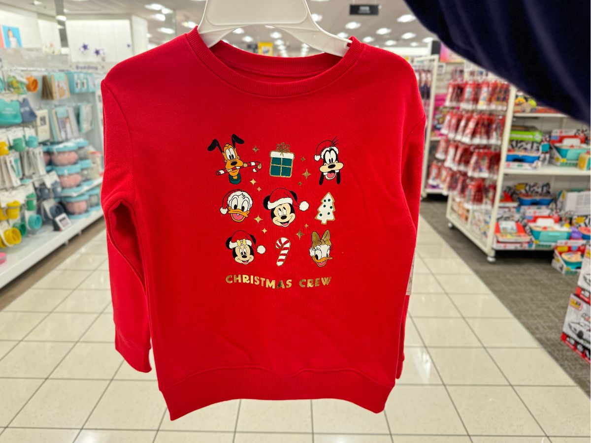 Kohl’s Jumping Beans Kids Disney Christmas Clothes | Mickey Sweatshirt Only $10!