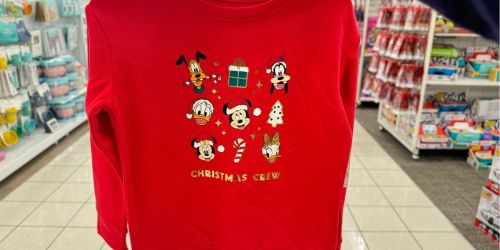 Kohl’s Jumping Beans Kids Disney Christmas Clothes | Mickey Sweatshirt Only $10!