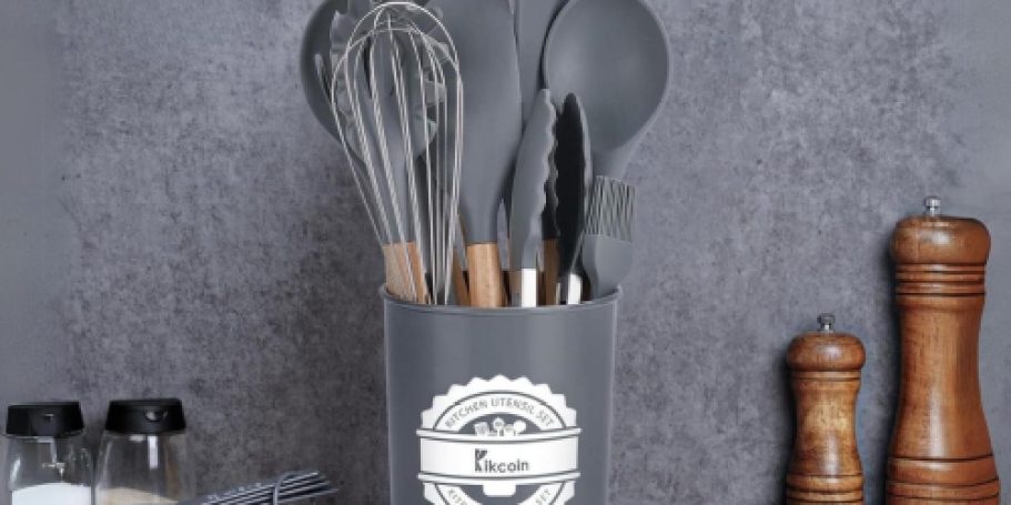 Silicone Utensil 23-Piece Set w/ Holder Only $14.99 on Amazon (Reg. $30)