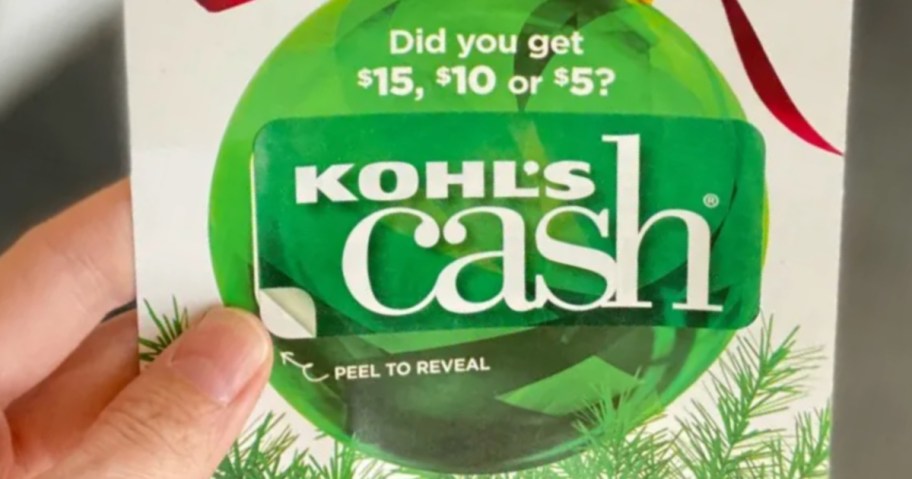 hand holding Surprise Kohl's Cash