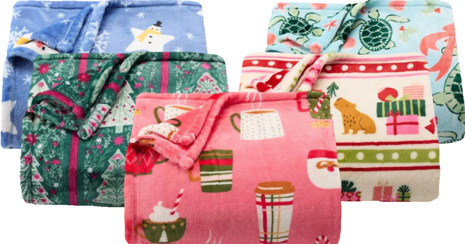 Kohl’s Big One Plush Throw Blankets JUST $11.99 | Includes NEW Holiday Designs