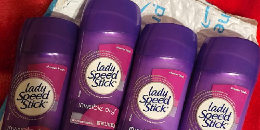 FOUR Lady Speed Stick Deodorants Only $5.60 Shipped on Amazon