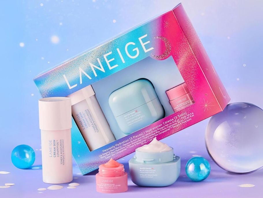 Laneige Heavenly Hydration Set Only $26 on Amazon | Includes Lip Mask, Moisturizer, & Toner!