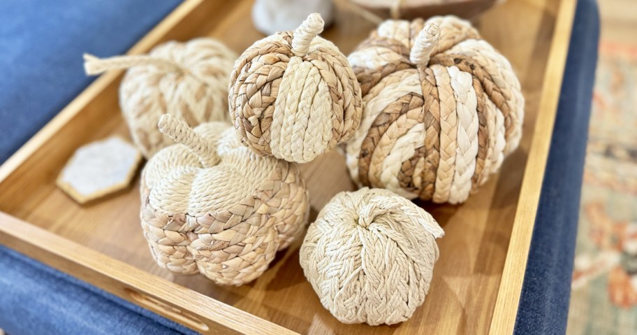 Rattan Pumpkins 5-Pack from $38.48 Shipped (Regularly $70) – Perfect for a Fall Centerpiece!