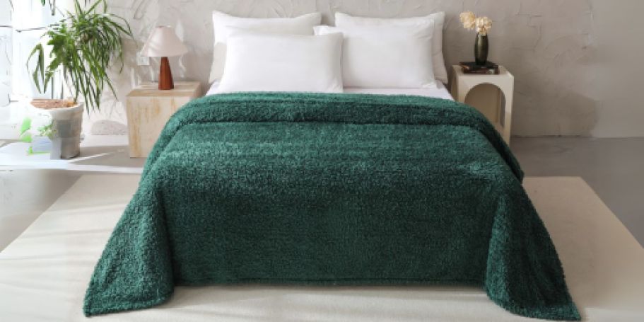 Huge Mainstays Faux Shearling Blanket Just $14.88 on Walmart.com