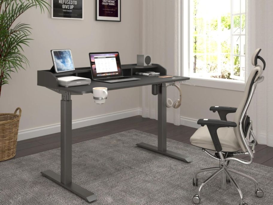 Mainstays Height Adjustable Standing Desk in office