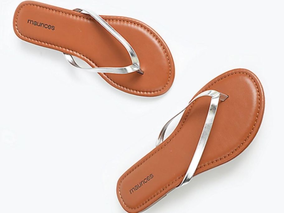 Stock image of a pair of maurices sandals