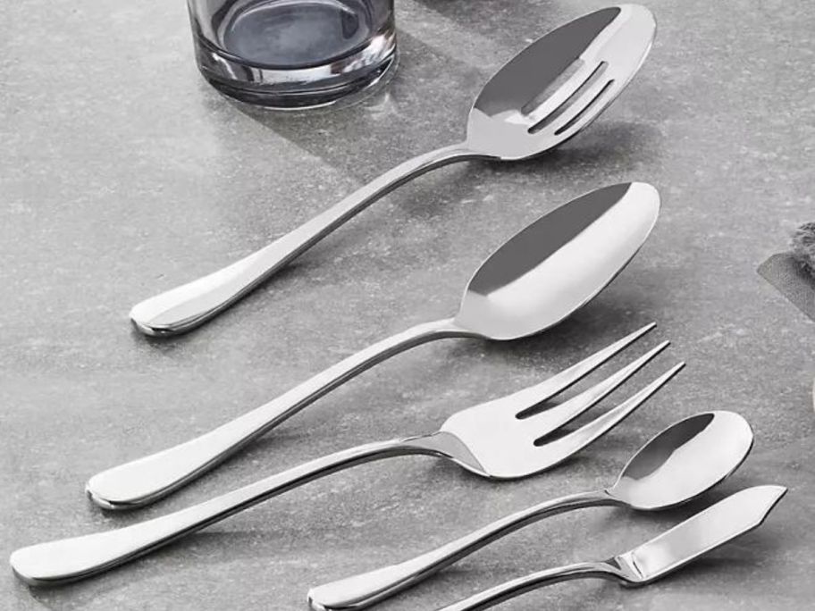 Members Mark Premium Stainless Steel Dinnerware Set of 65 Pieces