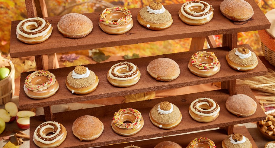 New Krispy Kreme Golden Harvest Doughnut Collection Available + Free Delivery | 3 New Flavors!