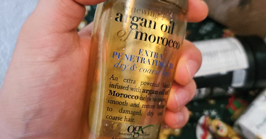 OGX Argan Oil Hair Treatment Only $5.58 Shipped on Amazon (Reg. $11) | Over 27K 5-Star Ratings