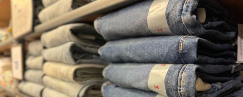 Folded Boys jeans at Old Navy