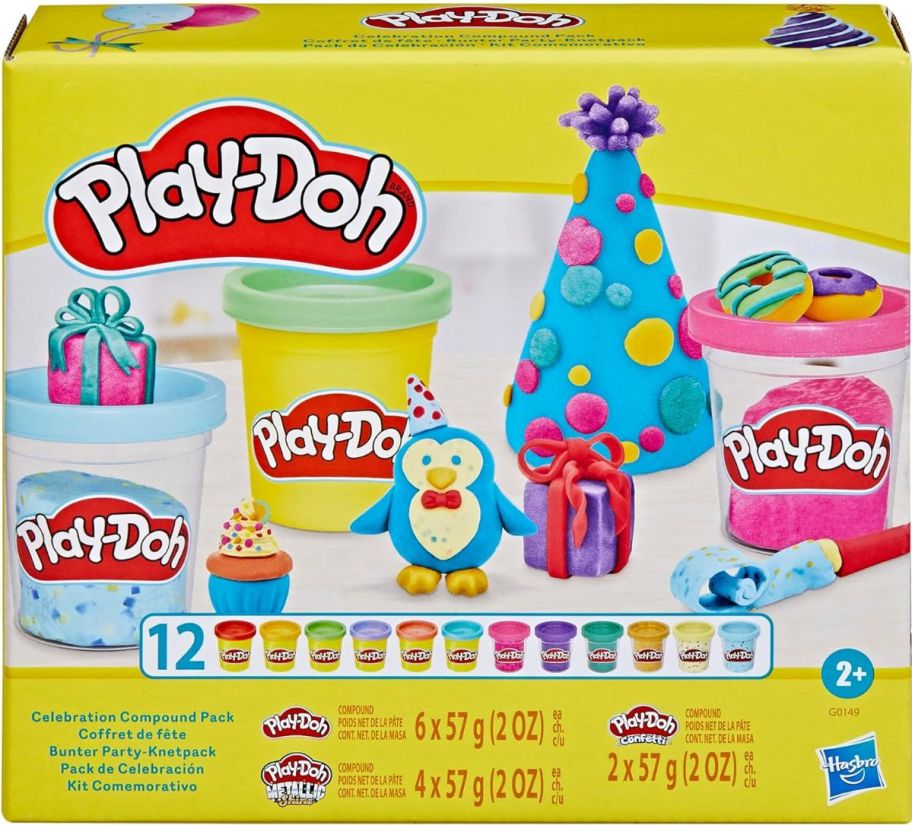 play doh 12 pack celebration collection box stock image 