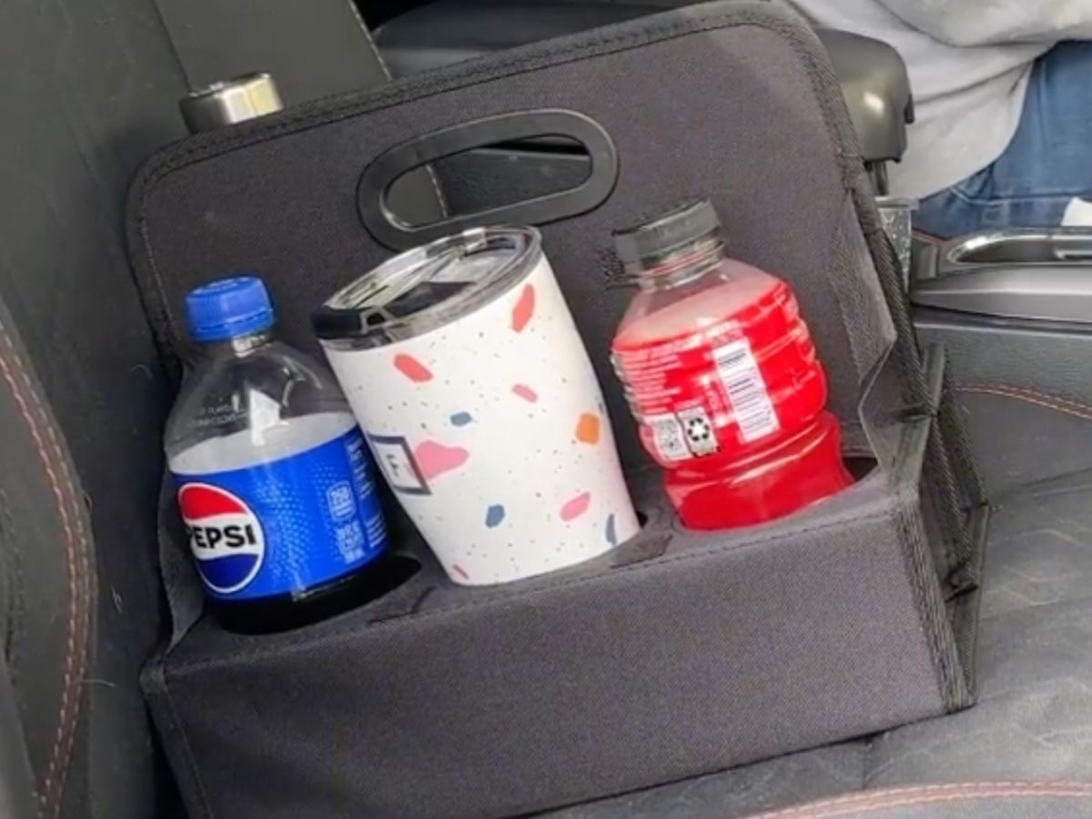 Portable 6-Cup Drink Carrier w/ Handle Just $8.99 Shipped | Folds Flat for Easy Storage