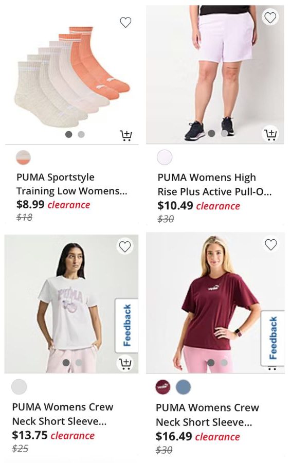 Puma JCPenney Women's Clothing
