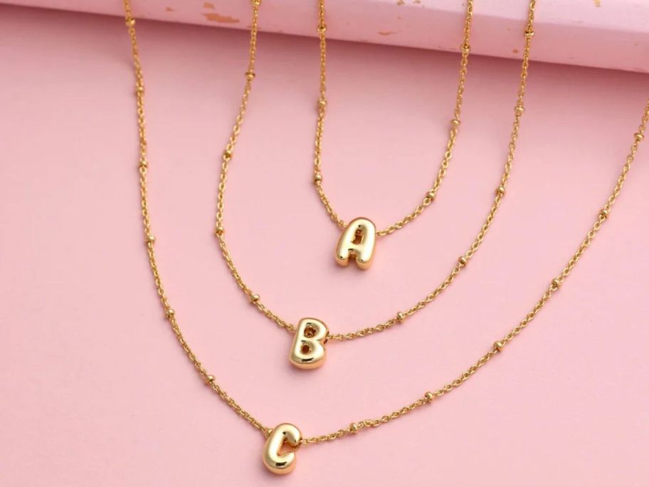 Pura Vida Bubble Letter Necklaces