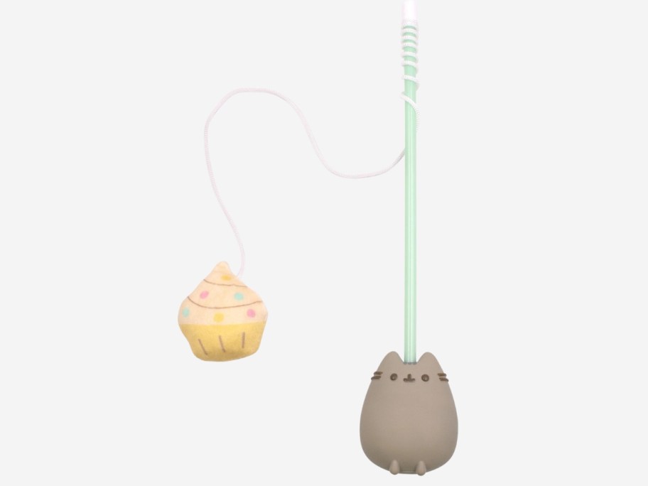 Pusheen Cupcake Teaser Wand Cat Toy